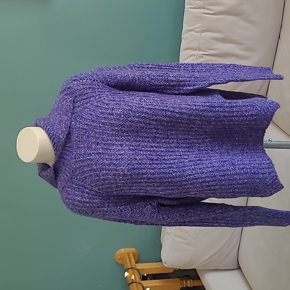 Purple oversized pullover sweater, NWT